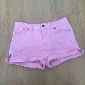 Copper Key Pink Jean Shorts